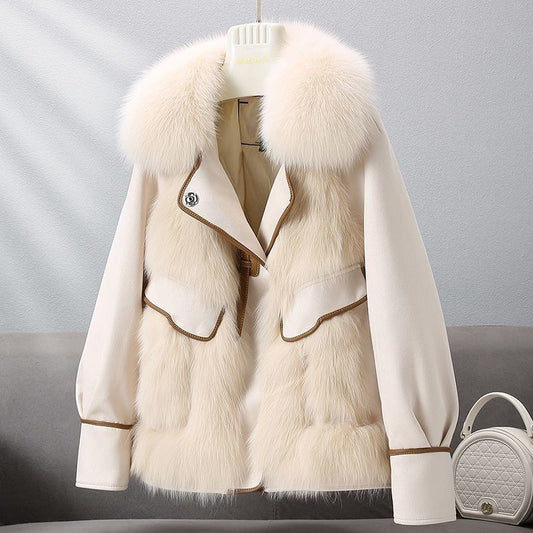 Faux Fox Fur Coat