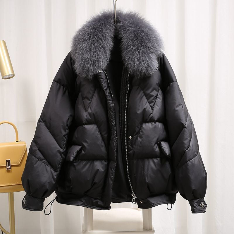 Glossy Down Cotton Jacket Coat