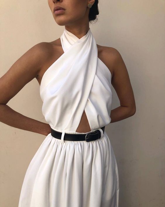 Women's Sexy Sleeveless Halter Backless Jumpsuit