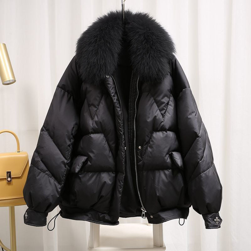 Glossy Down Cotton Jacket Coat