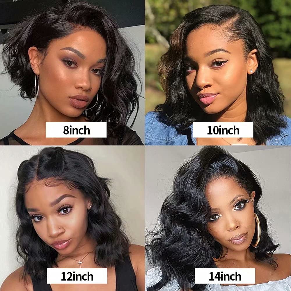 Chemical Fiber Short Curly Front Lace Wig Head Cover