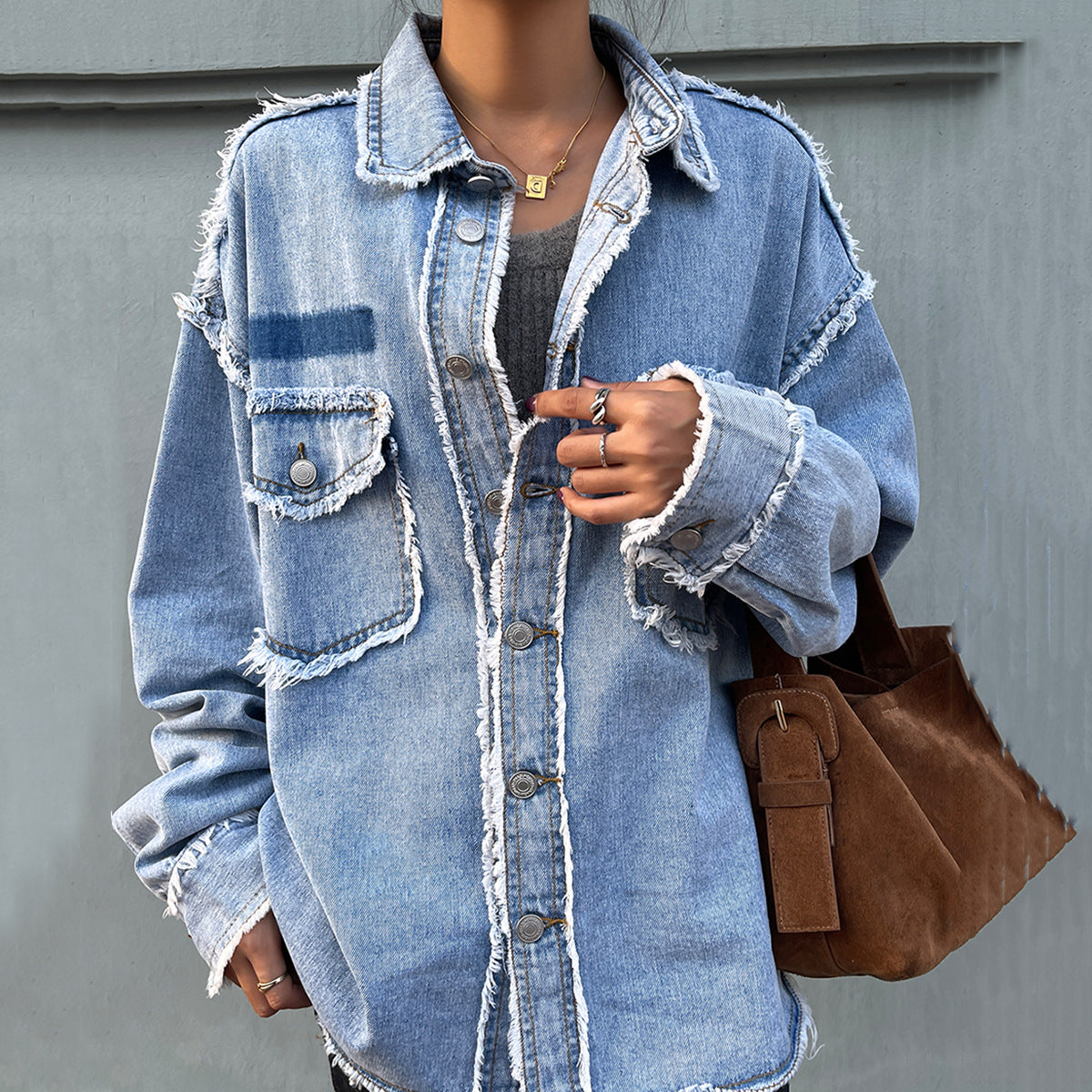 Loose Casual Long Sleeves Coat