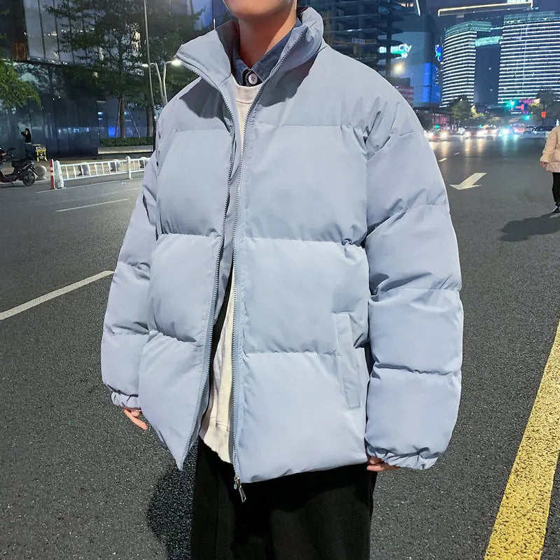 Men's Parkas Warm Fashion CoJacket Male Streetwear