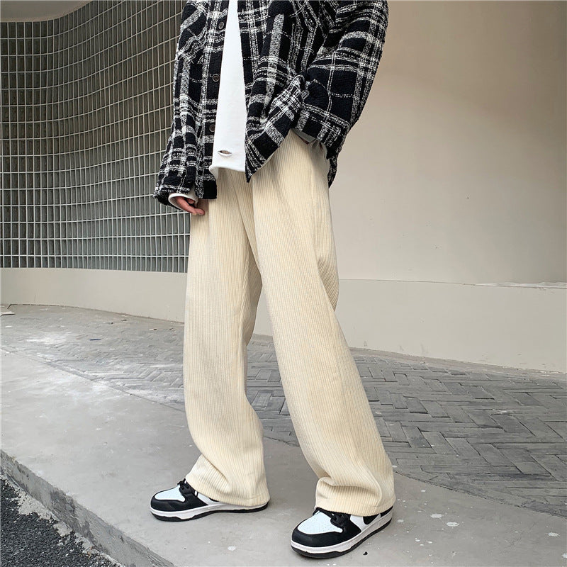 Men's Fashion Casual Loose Corduroy Pants