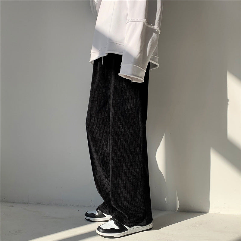 Men's Fashion Casual Loose Corduroy Pants