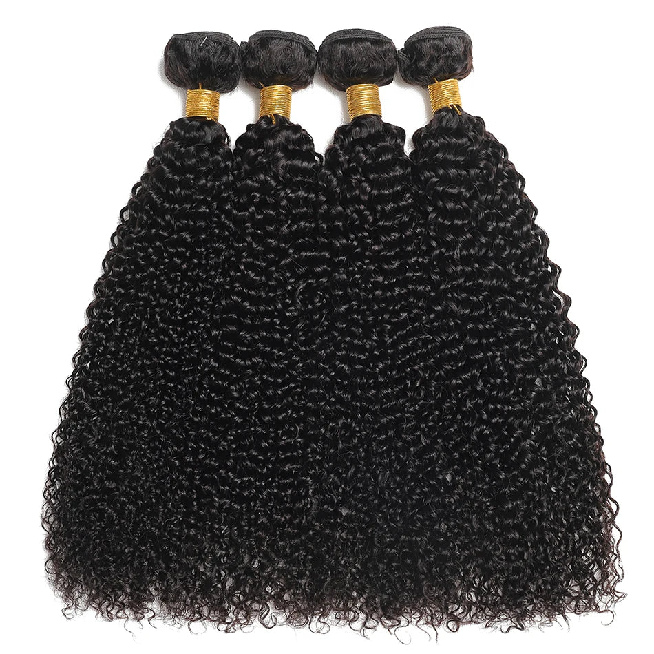 Indiano afro kinky encaracolado pacotes 1/3/4 pçs extensões de cabelo humano não processado cabelo virgem 100% feixes tecer cabelo humano onda jerry