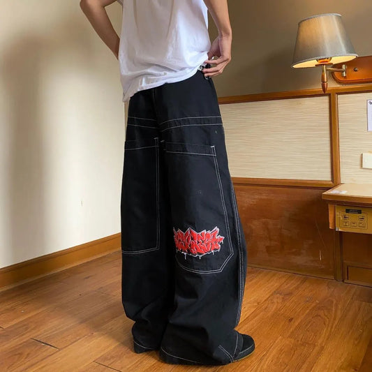 Vintage Streetwear Baggy Jeans Retro Summer Wide Leg Pants