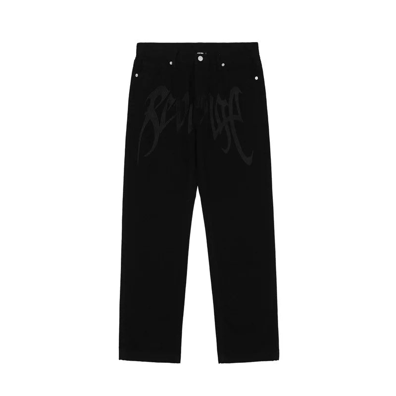 Black Pants New Fashion Casual Loose Large Size Versatile Jeans