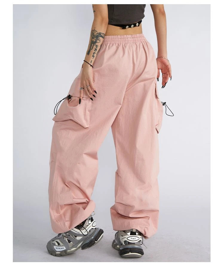 Y2k calças femininas calças largas 2023 outono streetwear calças de grandes dimensões vintage casual solto moletom