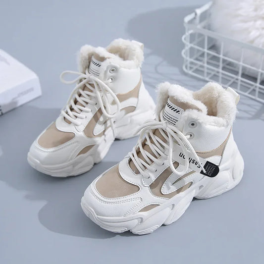 Winter Women Warm Sneakers Platform Snow Boots Ankle Boots Women Causal Shoes Plush Cotton Ladies Boot Zapatos 