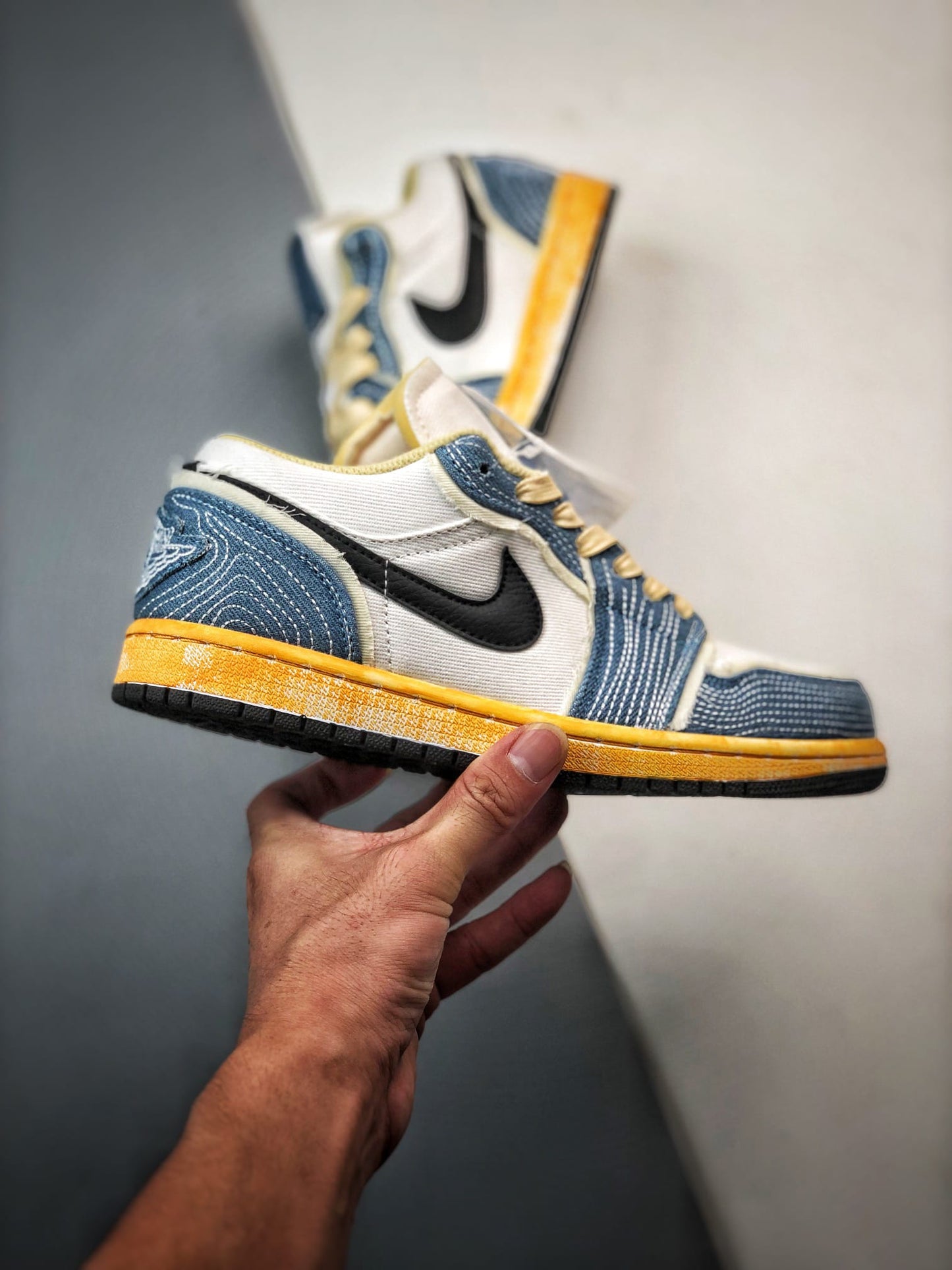 Air Jordan 1 Low SE WRMK Sashiko Denim