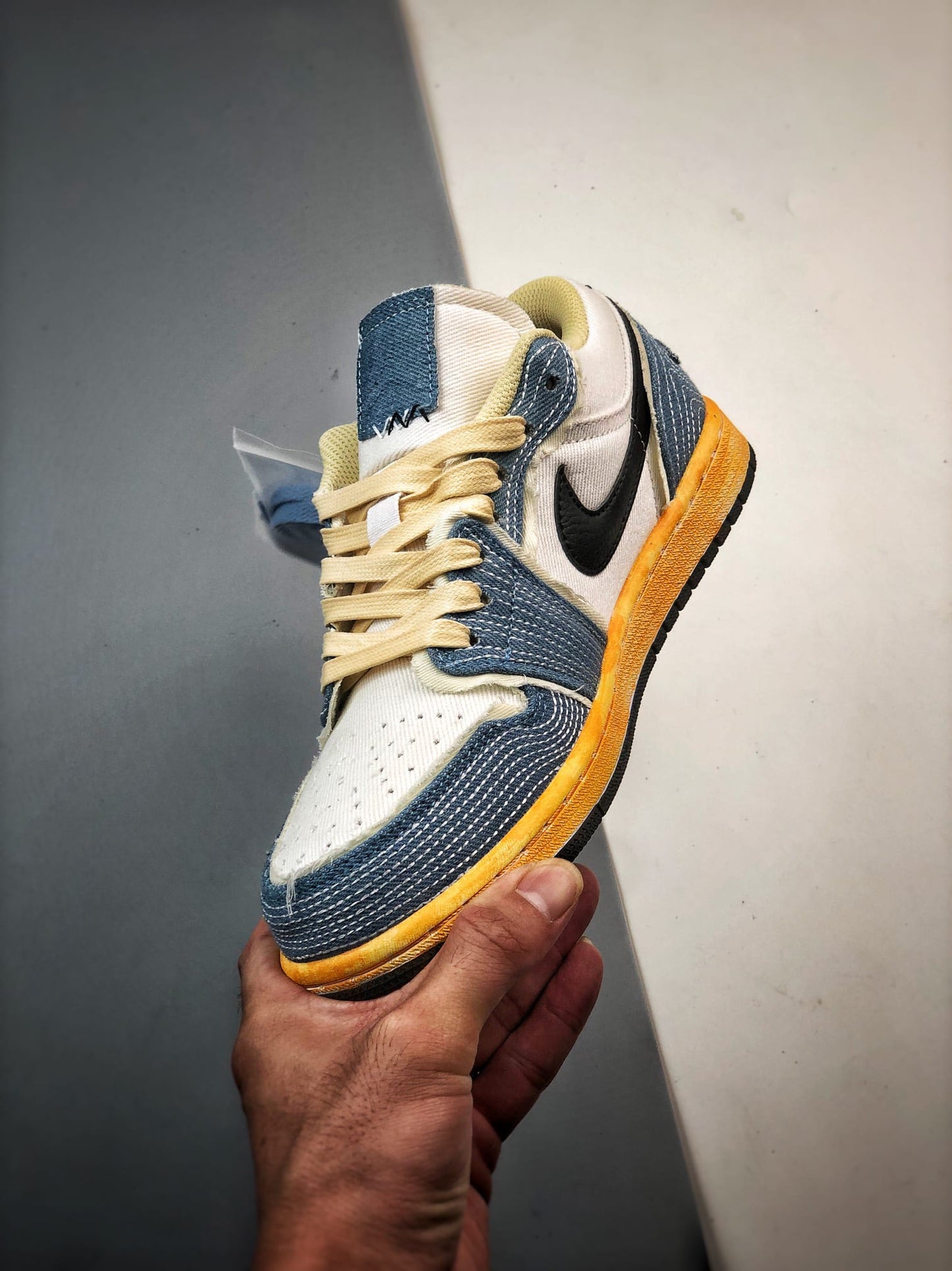 Air Jordan 1 Low SE WRMK Sashiko Denim