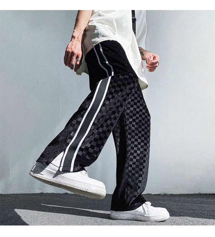 Falling Sense Straight Loose High Street Casual Pants