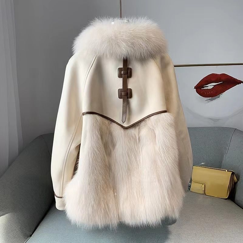 Faux Fox Fur Coat