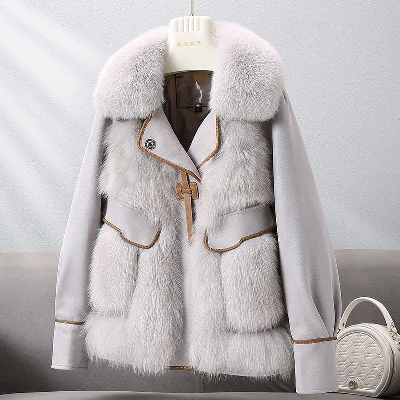 Faux Fox Fur Coat