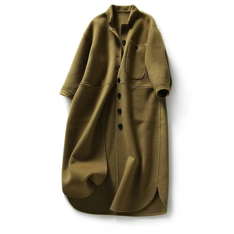 Women's Autumn And Winter Temperament Thick Woolen Coat